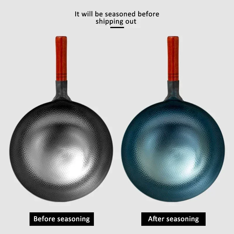 Cast Iron Tetsubin - Wok tradizionale in ferro fatto a