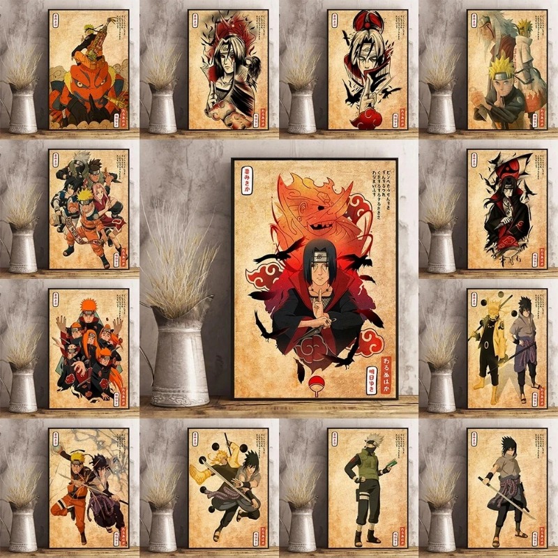 Japan Lifestyle - Anime giapponese Naruto Poster Retro Art