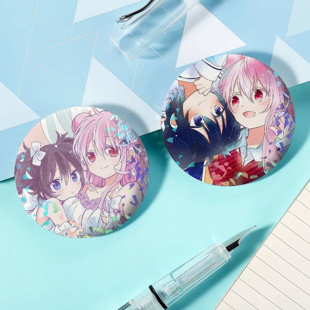 Japan Lifestyle - Spilla Laser Rotonda Anime H-Happy S-Sugar