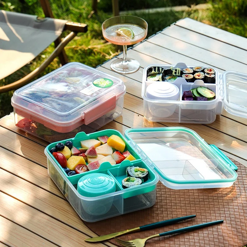 Bento Box Two Tier - Design con maniglia portatile Scomparto per