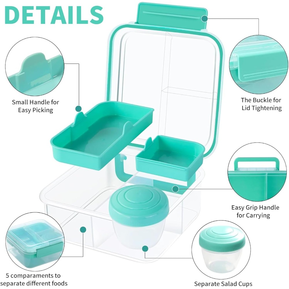 1 pz portatile diviso scatola  - Bento Box Two Tier recensione e prezzo
