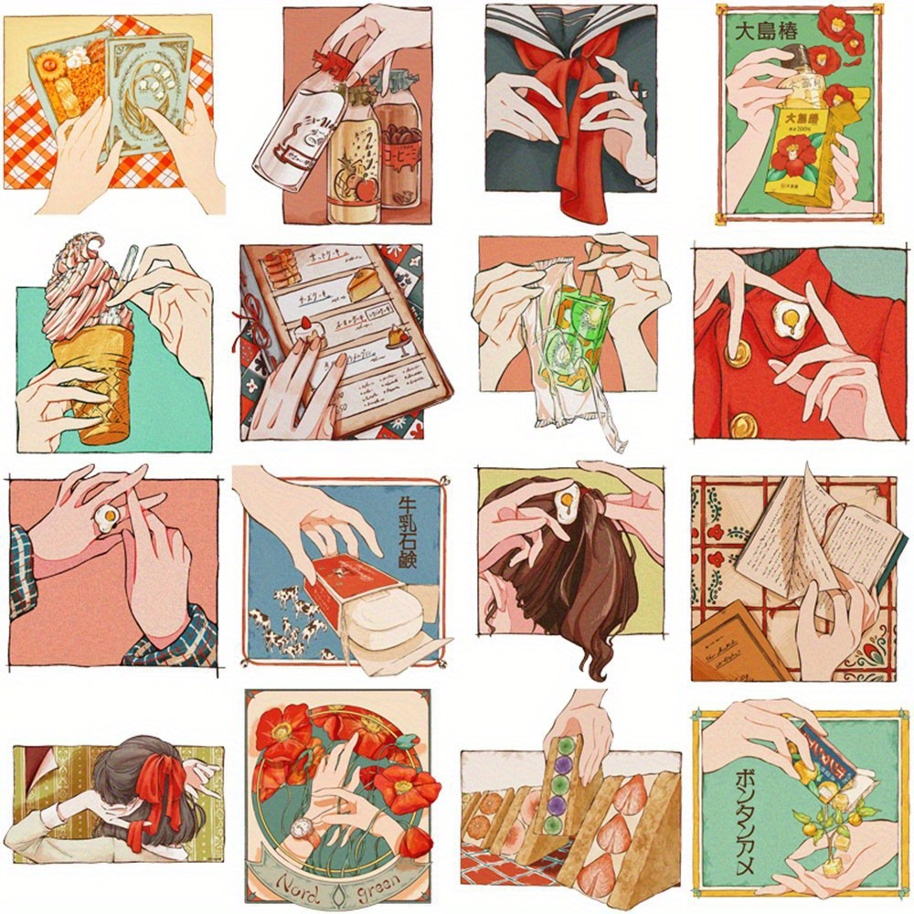 50 Pezzi Adesivi in Stile Vint - Japanese Lifestyle And Traditions recensione e prezzo