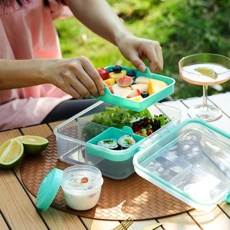 Design con maniglia portatile  - Bento Box Two Tier recensione e prezzo