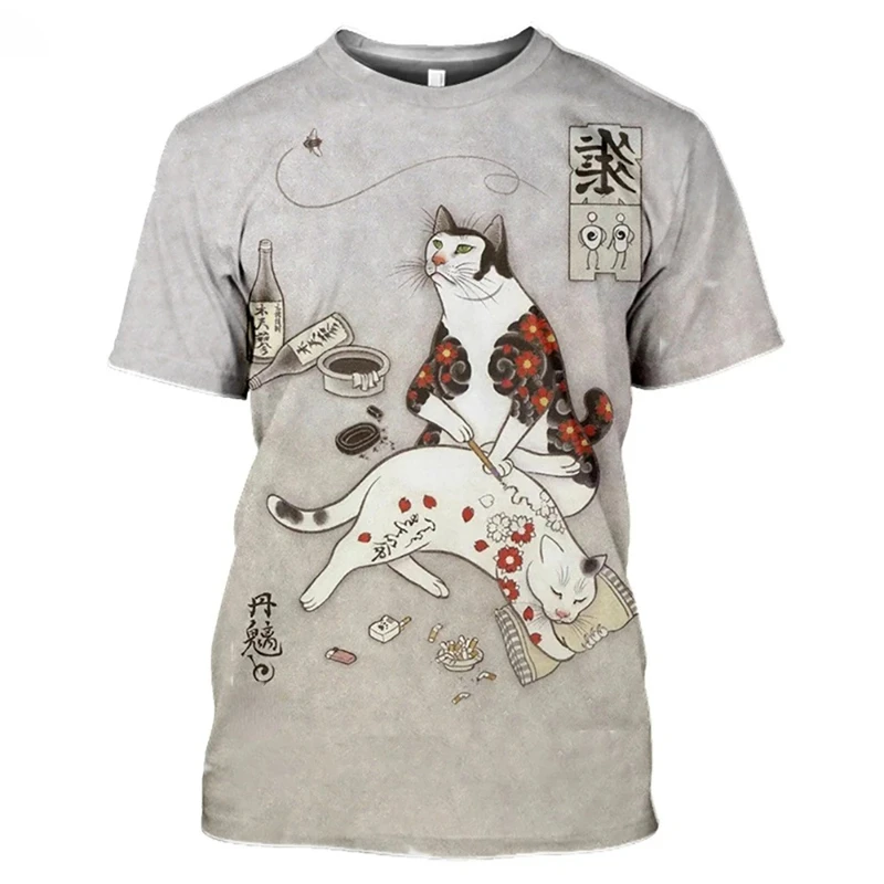 T-shirt con tatuaggio gatto gi - Japan Lifestyle And Culture recensione e prezzo